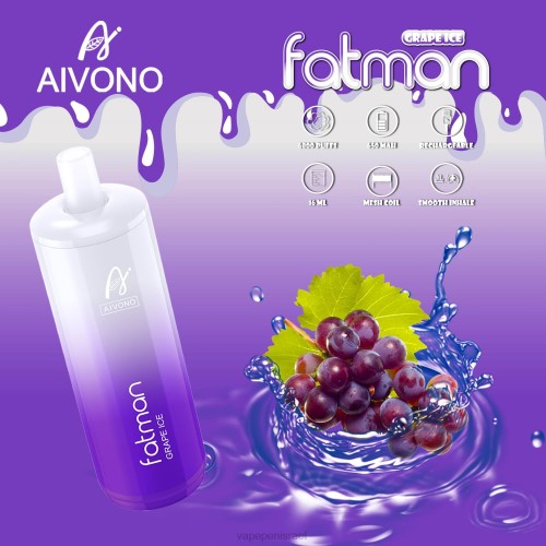 Vape Pen - Aivono FATMAN 6800 P4D2624 קרח ענבים