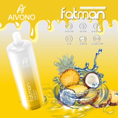 Vape Pen - Aivono FATMAN 6800 P4D2629 קוקוס אננס