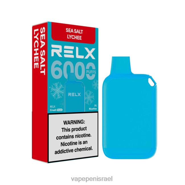 Vape Pen - RELX Crush Pocket 6000 קפואים ליצ'י מלח ים 0D04Z14