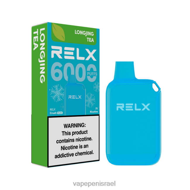 Vape Pen - RELX Crush Pocket 6000 קפואים תה לונגג'ינג 0D04Z9
