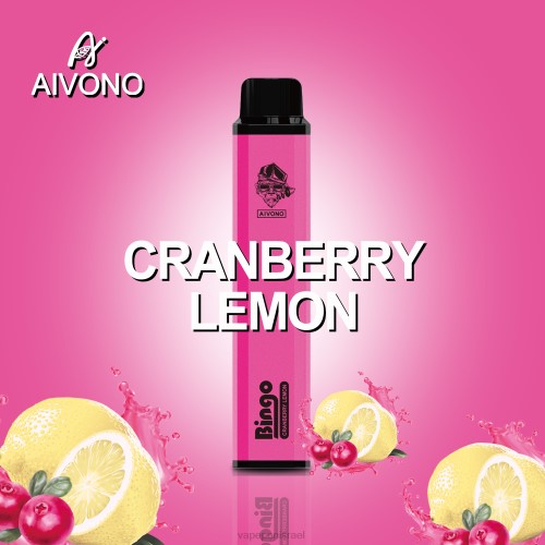 E Cigarette Liquid - Aivono AIM BINGO 4000 P4D26140 לימון חמוציות