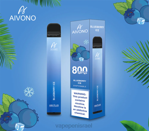 E Cigarette Liquid - Aivono AIM PLUS 800 P4D26175 קרח אוכמניות