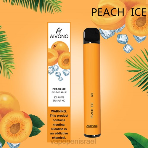 E Cigarette Liquid - Aivono AIM PLUS 800 P4D26190 קרח אפרסק