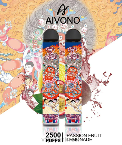 E Cigarette Liquid - Aivono AIM SNAKE 2500 P4D26315 לימונדה פסיפלורה