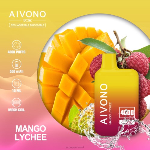 Vape Israel - Aivono AIM BOXX 4000 P4D26216 מנגו ליצ'י