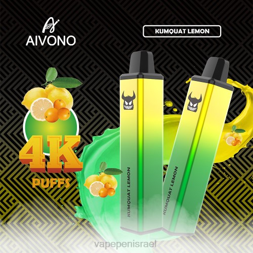 Vape Israel - Aivono AIM FREAK 4000 P4D26256 לימון קומקווט