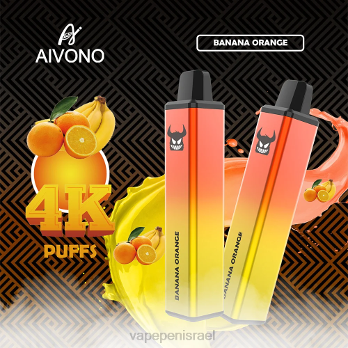 Vape Juice Israel - Aivono AIM FREAK 4000 P4D26258 תפוז בננה