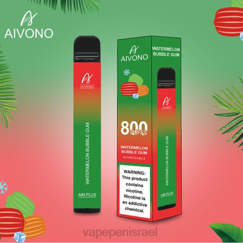 Vape Juice Israel - Aivono AIM PLUS 800 P4D26198 מסטיק אבטיח