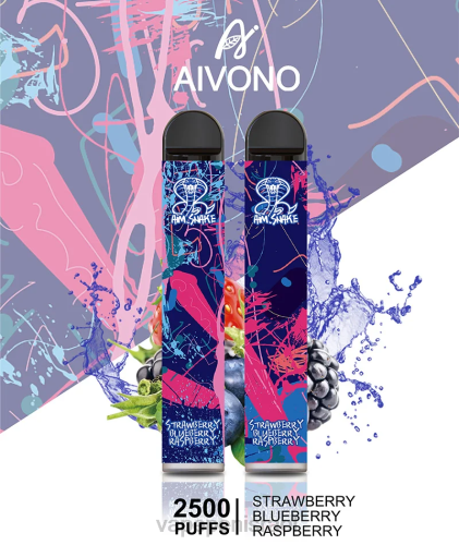 Vape Juice Israel - Aivono AIM SNAKE 2500 P4D26318 אוכמניות תות פטל