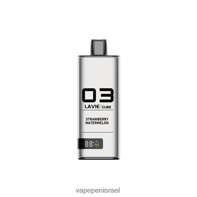 Disposable Vape Israel - LAVIE Cube 20000 שאיפות אבטיח תות Z64NND37
