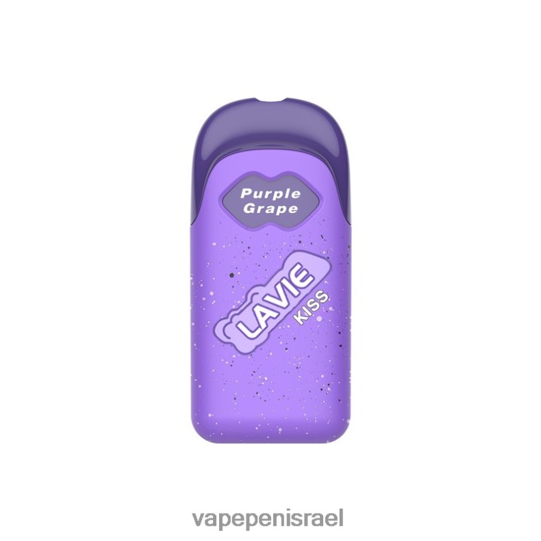 Disposable Vape Israel - LAVIE KISS 8000 שאיפות ענבים סגולים Z64NND112