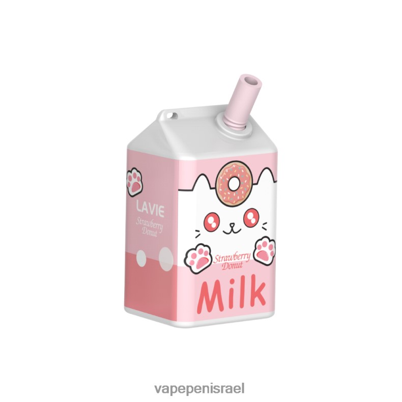Disposable Vape Israel - LAVIE MILK 7000 שאיפות סופגניית תות Z64NND177