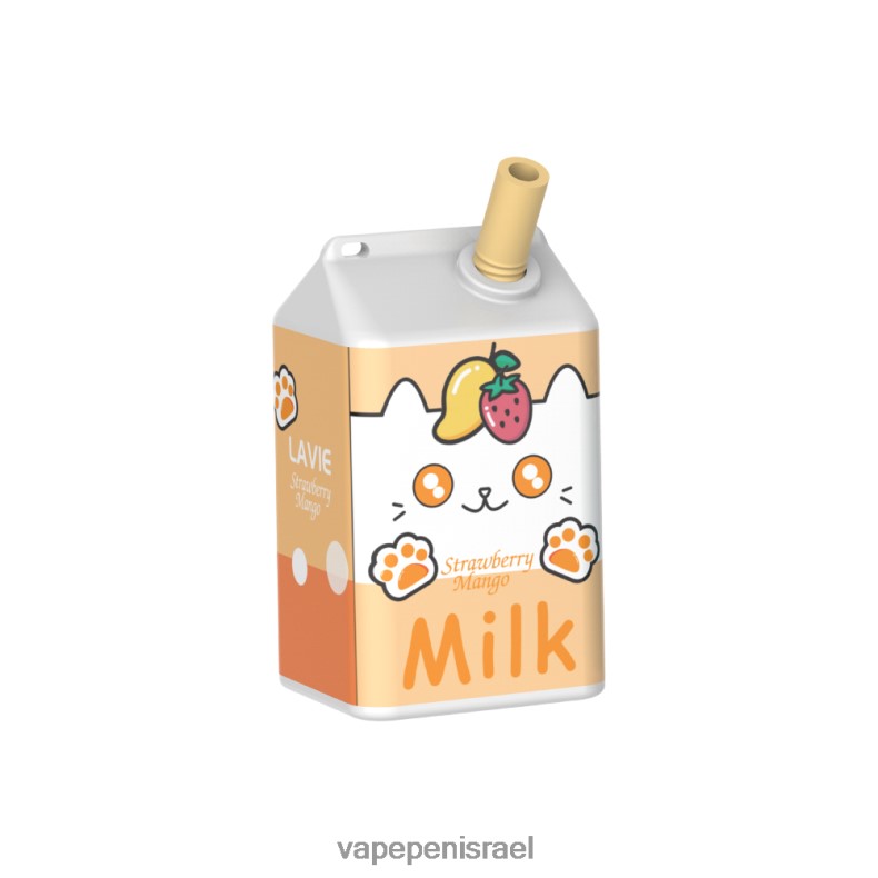 Disposable Vape Israel - LAVIE MILK 7000 שאיפות מנגו תות Z64NND182