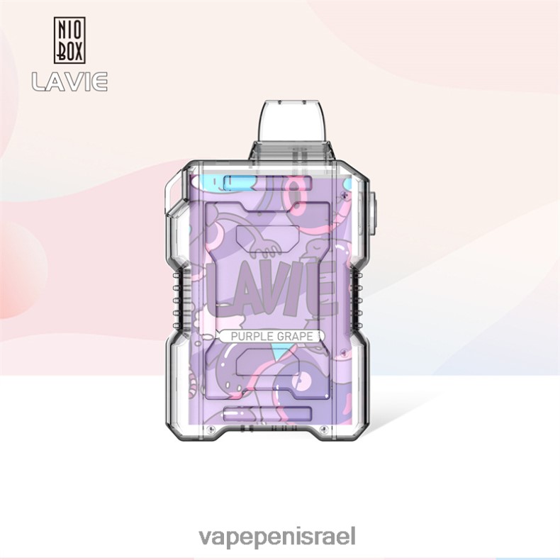 Disposable Vape Israel - LAVIE NIO BOX 9000 שאיפות ענבים סגולים Z64NND192