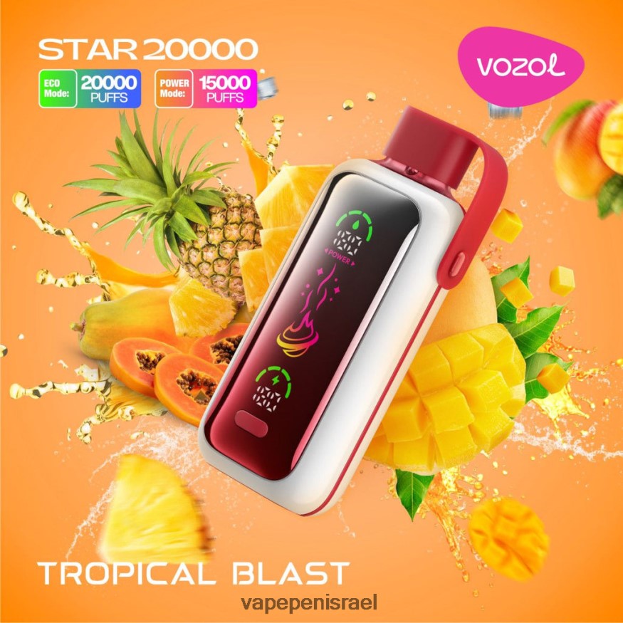 Disposable Vape Israel - VOZOL STAR 20000 LB8R4L2 פיצוץ טרופי