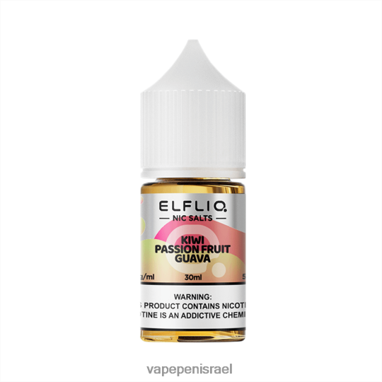 E Cigarette Liquid - ELFBAR ELFLIQ NIC SALT 30 מ"ל גויאבה של פירות פסיפלורה של קיווי BNZBT620