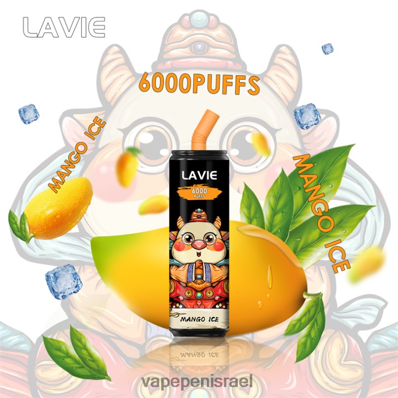 E Cigarette Liquid - LAVIE Coke BAR 6000 שאיפות קרח מנגו Z64NND270