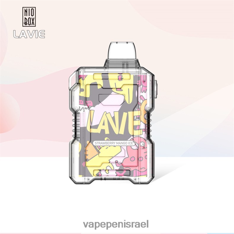 E Cigarette Liquid - LAVIE NIO BOX 9000 שאיפות קרח מנגו תות Z64NND190