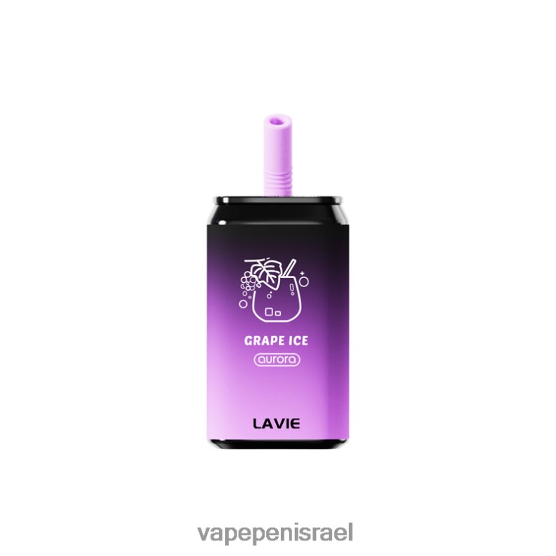 Vape Israel - LAVIE Aurora 11000 שאיפות קרח ענבים Z64NND151