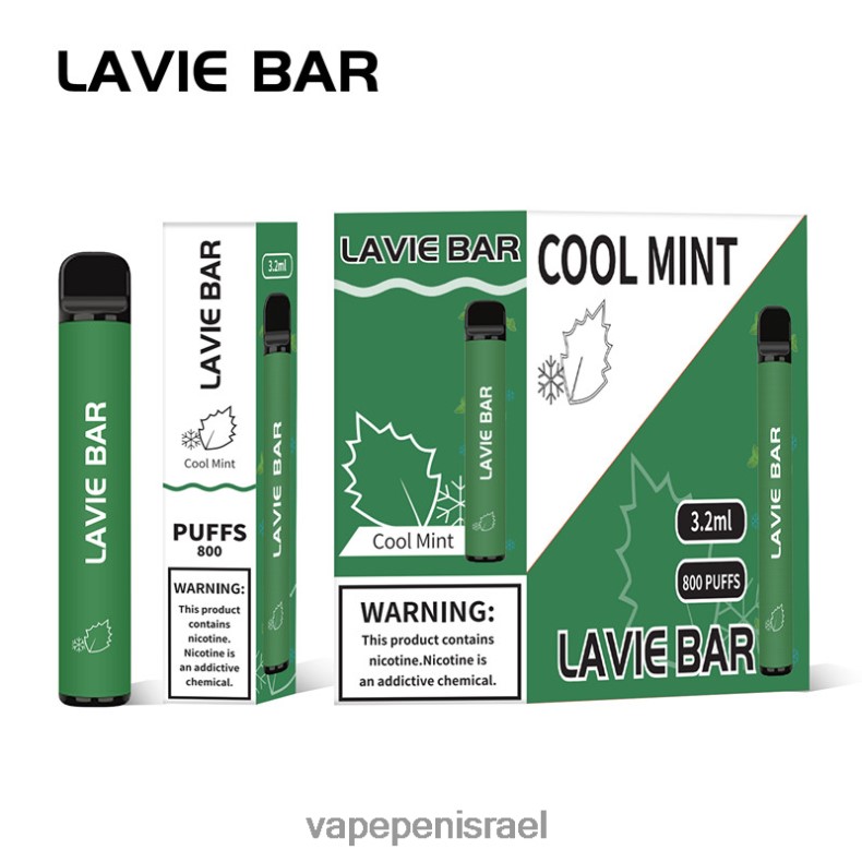 Vape Israel - LAVIE BAR 800 שאיפות מנטה קרירה Z64NND311