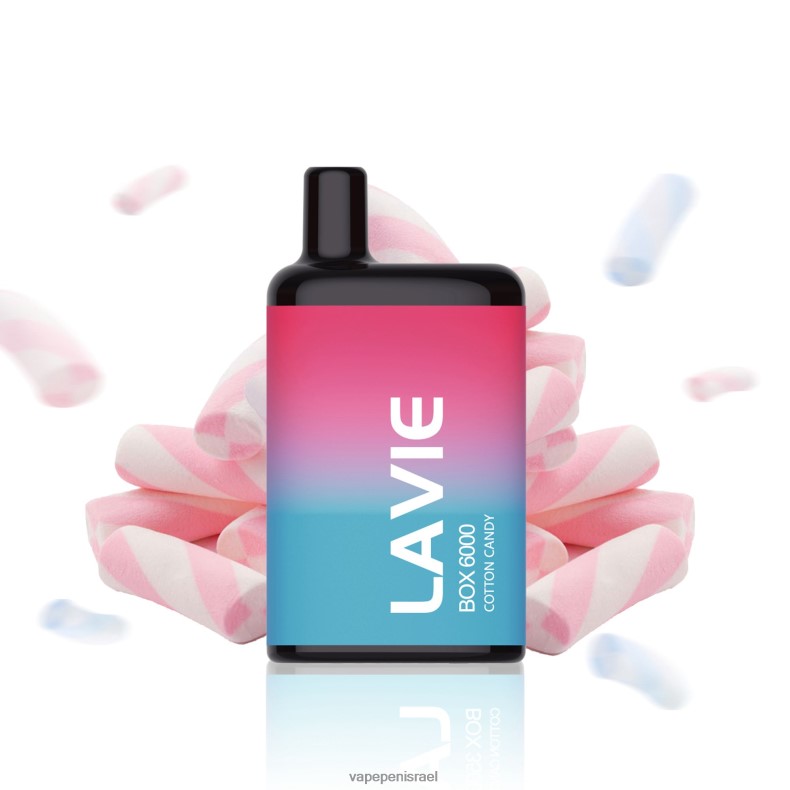 Vape Israel - LAVIE BOX 6000 שאיפות צמר גפן מתוק Z64NND206