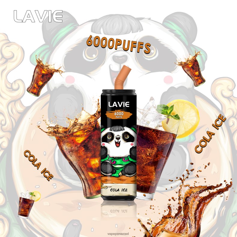 Vape Israel - LAVIE Coke BAR 6000 שאיפות קרח קולה Z64NND276