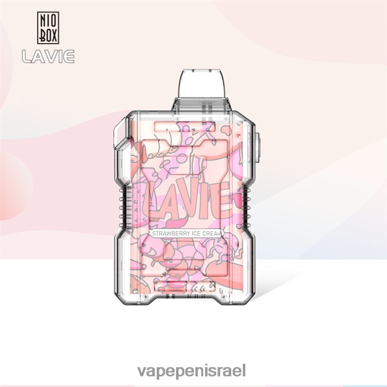 Vape Israel - LAVIE NIO BOX 9000 שאיפות גלידת תות Z64NND196