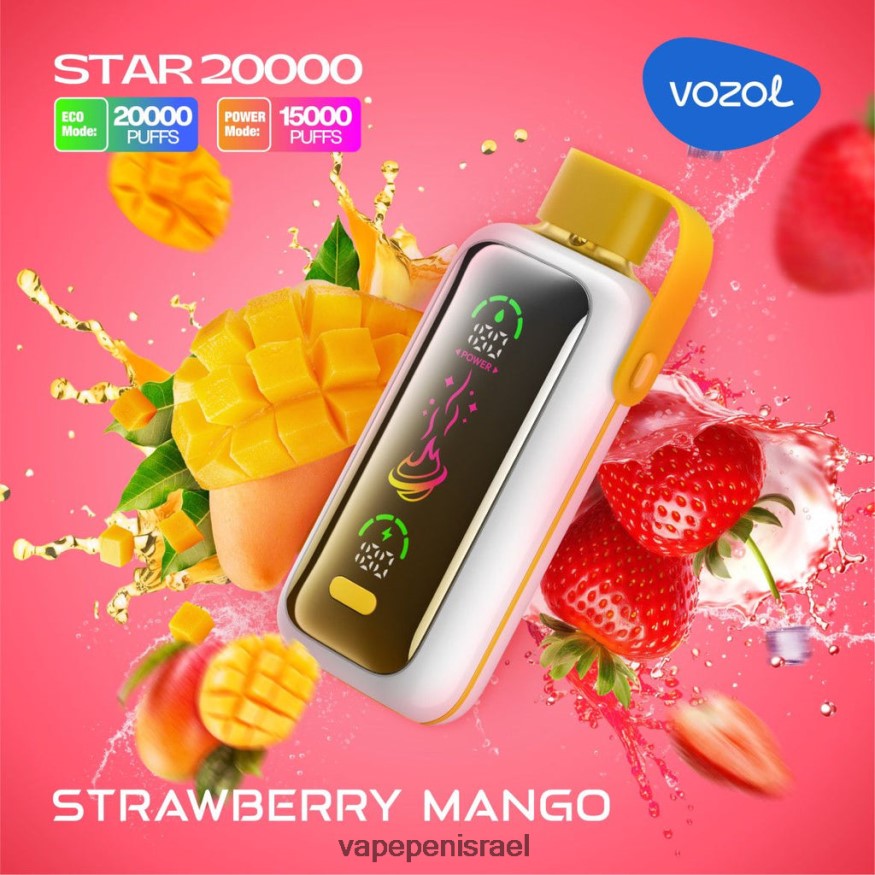 Vape Israel - VOZOL STAR 20000 LB8R4L1 מנגו תות
