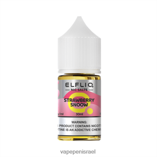 Vape Juice Israel - ELFBAR ELFLIQ NIC SALT 30 מ"ל Snooow תות BNZBT633