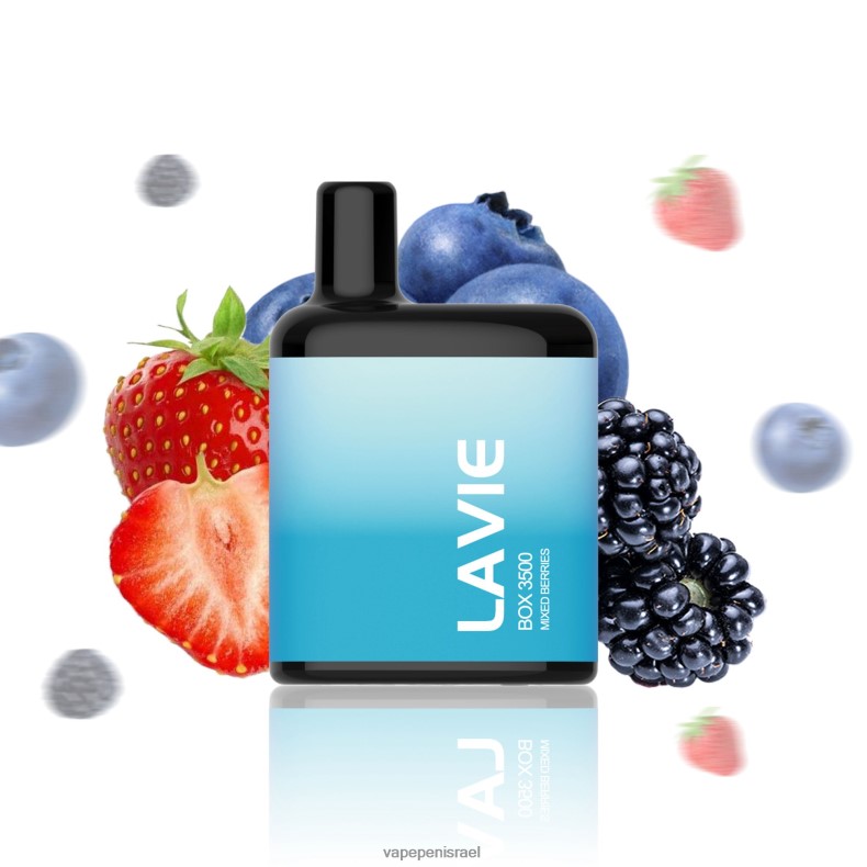 Vape Juice Israel - LAVIE BOX 3500 שאיפות פירות יער מעורבים Z64NND213