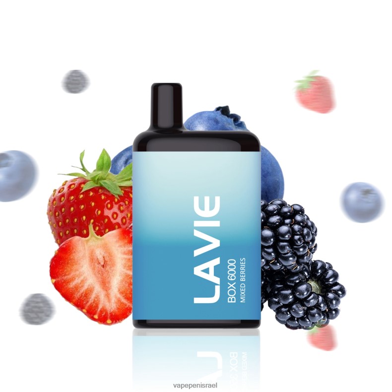 Vape Juice Israel - LAVIE BOX 6000 שאיפות פירות יער מעורבים Z64NND203