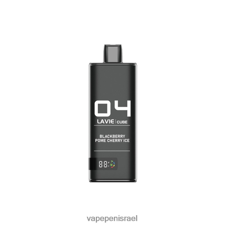 Vape Juice Israel - LAVIE Cube 20000 שאיפות אוכמניות פום דובדבן קרח Z64NND38