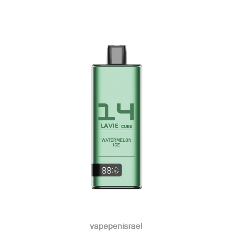 Vape Juice Israel - LAVIE Cube 20000 שאיפות קרח אבטיח Z64NND48