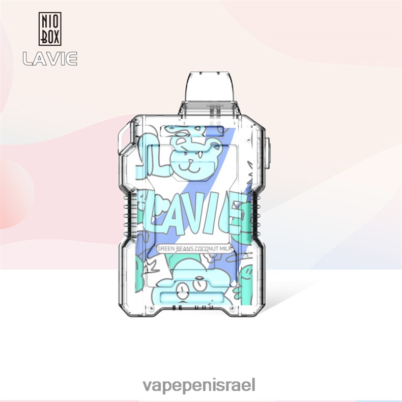 Vape Juice Israel - LAVIE NIO BOX 9000 שאיפות שעועית ירוקה חלב קוקוס Z64NND188