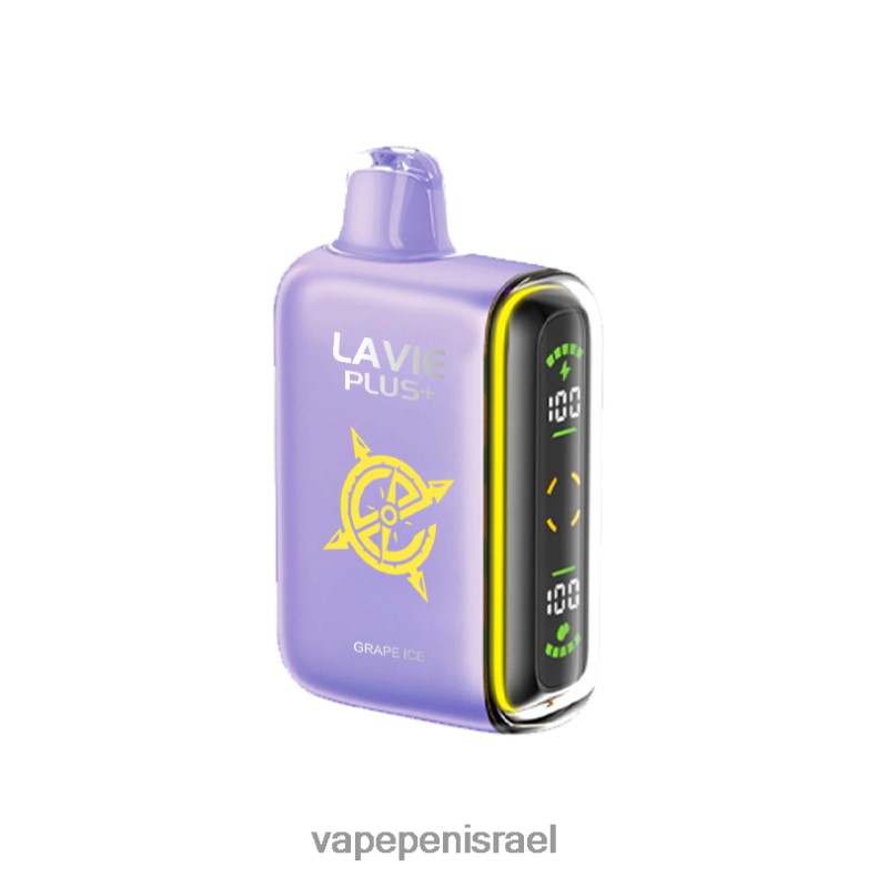 Vape Juice Israel - LAVIE PLUS 15000 שאיפות קרח ענבים Z64NND103