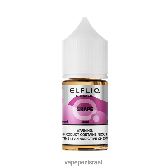 Vape Pen - ELFBAR ELFLIQ NIC SALT 30 מ"ל עַנָב BNZBT619