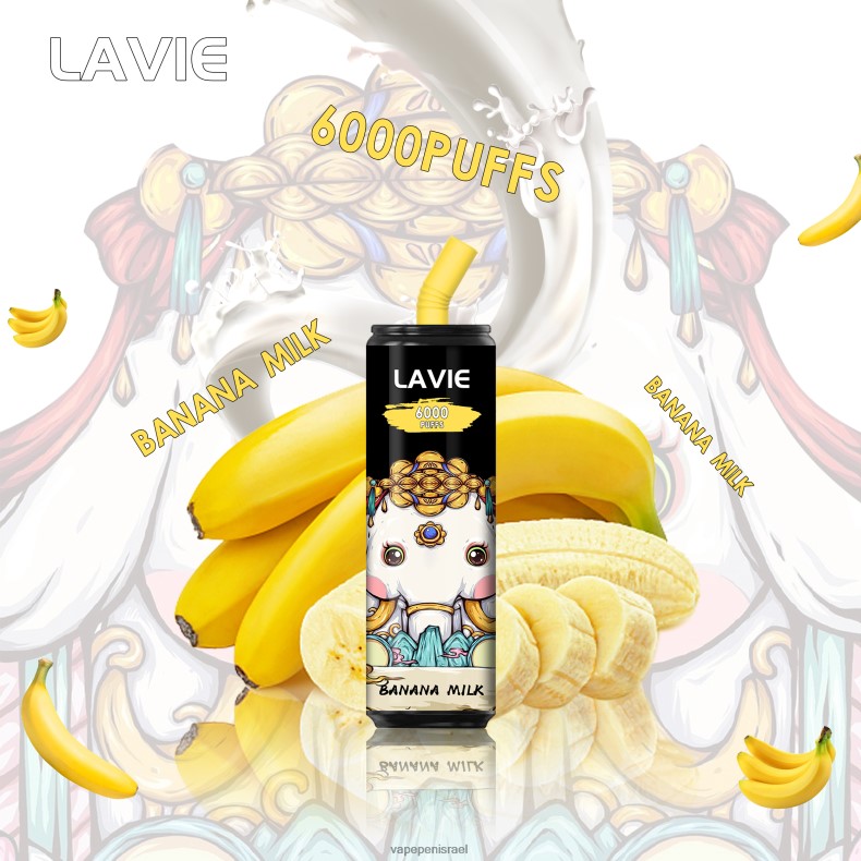 Vape Pen - LAVIE Coke BAR 6000 שאיפות חלב בננה Z64NND274