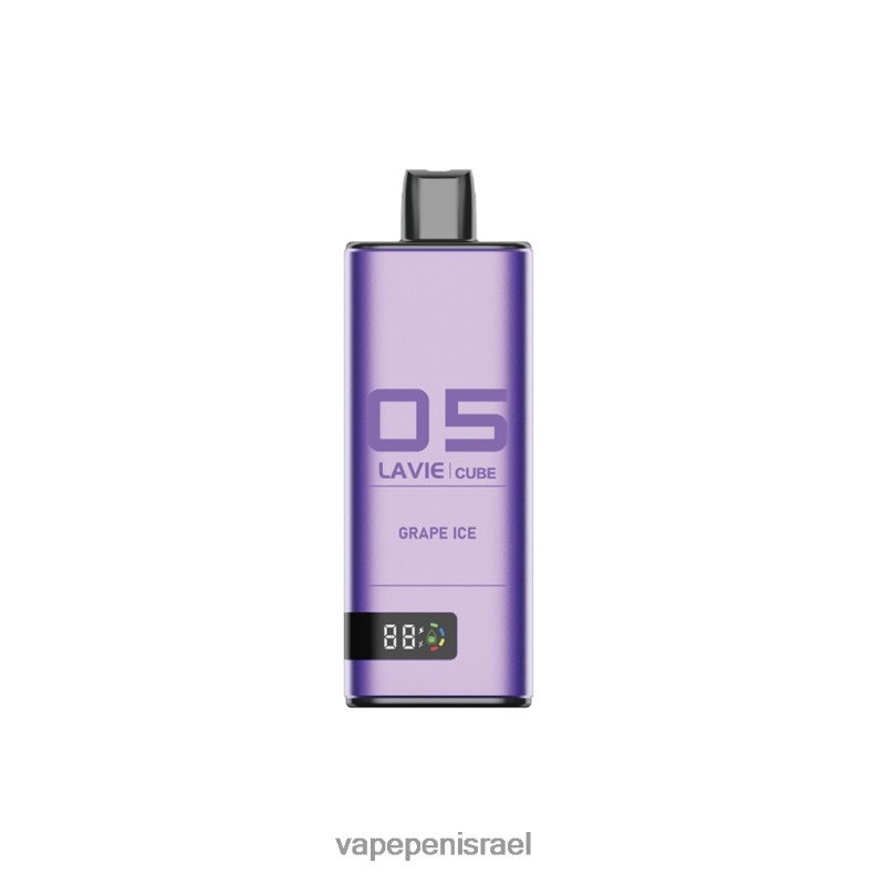 Vape Pen - LAVIE Cube 20000 שאיפות קרח ענבים Z64NND39
