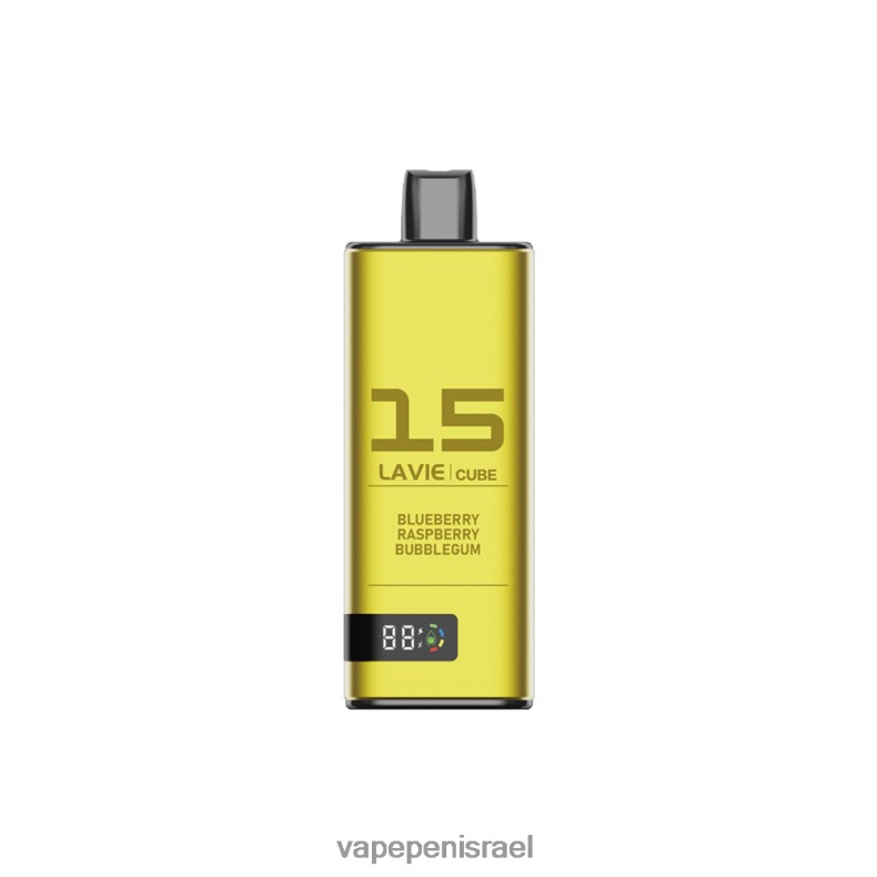 Vape Pen - LAVIE Cube 20000 שאיפות אוכמניות פטל מסטיק Z64NND49
