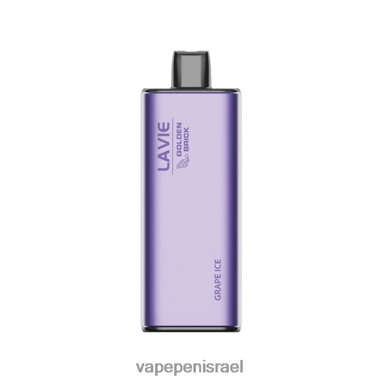 Vape Pen - LAVIE GOLDEN BRICK 10000 שאיפות קרח ענבים Z64NND59