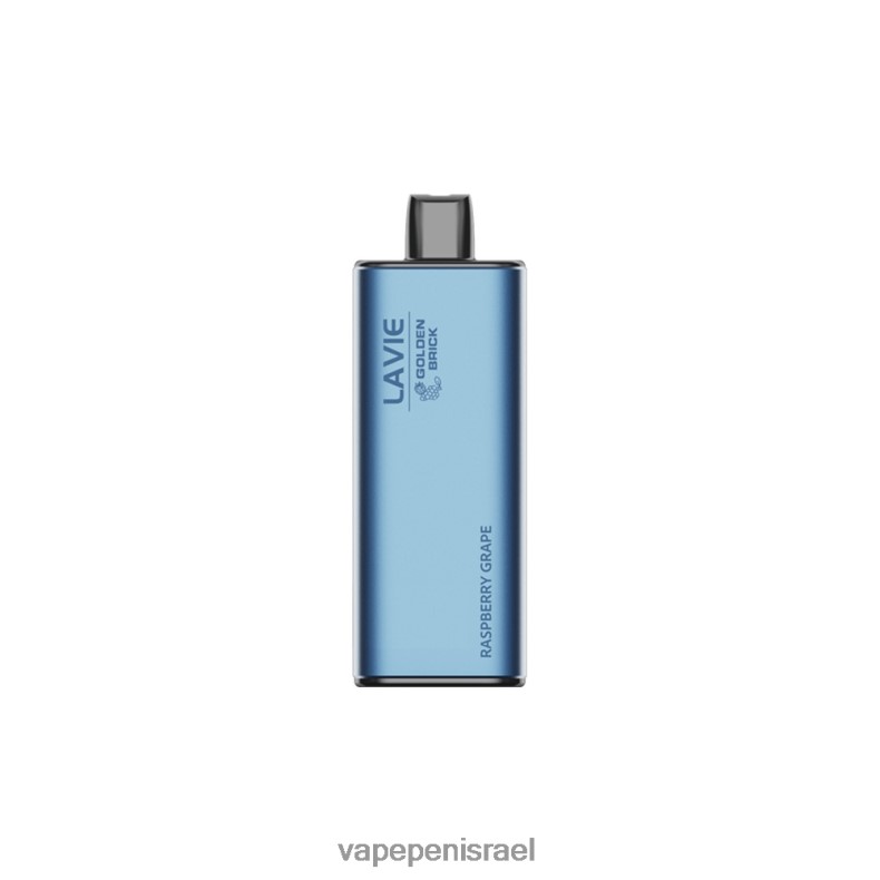 Vape Pen - LAVIE GOLDEN BRICK 10000 שאיפות ענבי פטל Z64NND64
