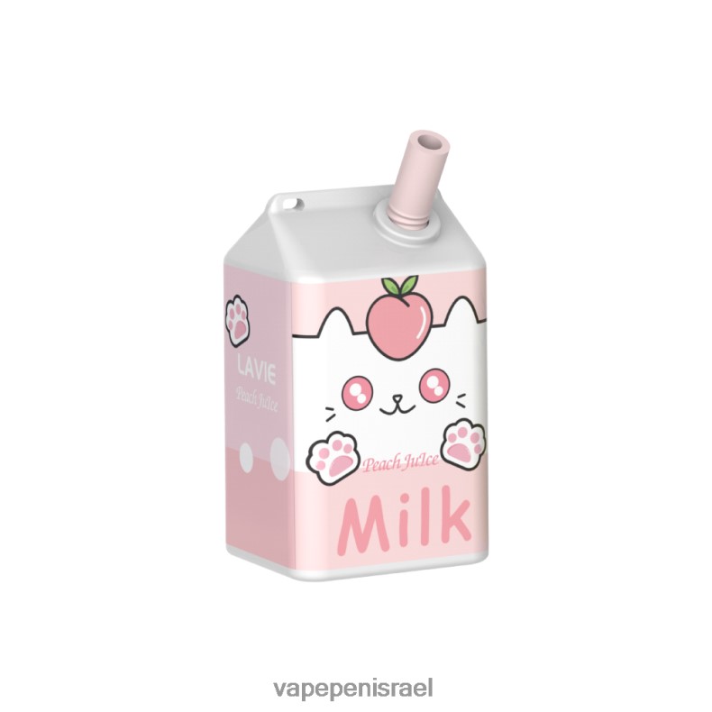 Vape Pen - LAVIE MILK 7000 שאיפות מיץ אפרסקים Z64NND179