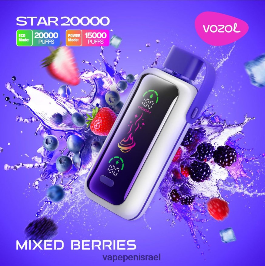 Vape Pen - VOZOL STAR 20000 LB8R4L14 פירות יער מעורבים