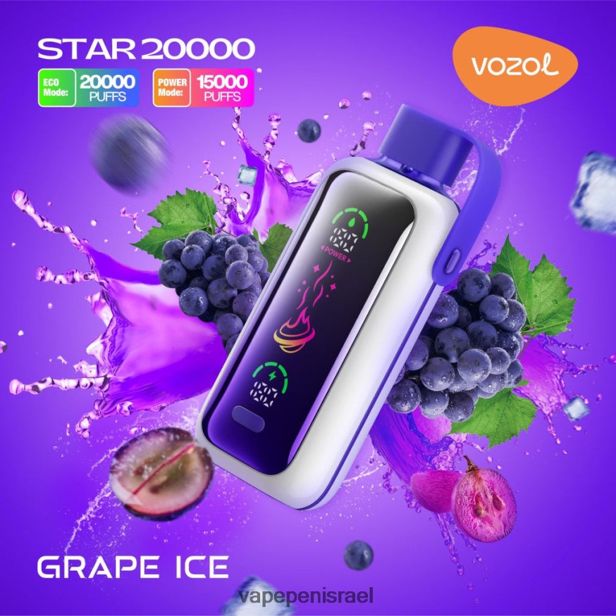 Vape Pen - VOZOL STAR 20000 LB8R4L9 קרח ענבים