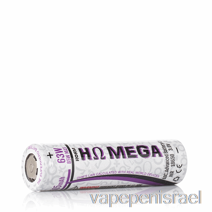 חד פעמי Vape Israel Hohm Mega 18650 2505mah 22a סוללה סוללה בודדת