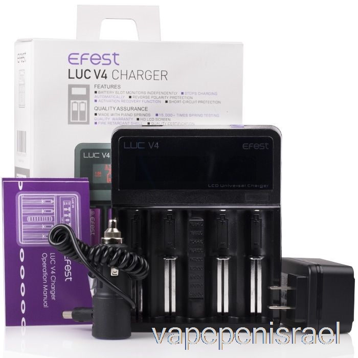 מטען חד פעמי Vape Israel Efest Luc V4 Lcd