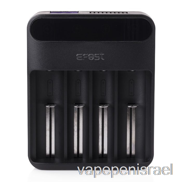 חד פעמי Vape Israel Efest שופע Q4 4-bay מטען סוללות לד אינטליגנטי