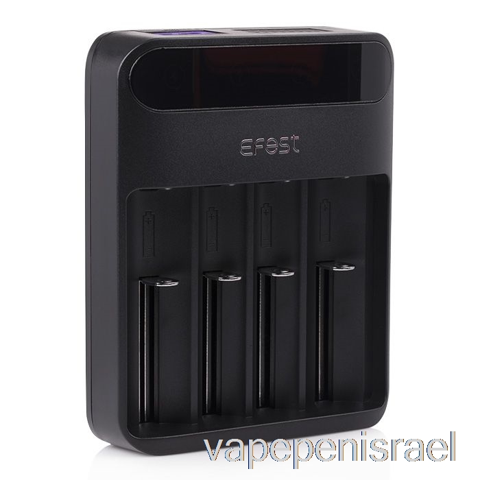 חד פעמי Vape Israel Efest שופע Q4 4-bay מטען סוללות לד אינטליגנטי
