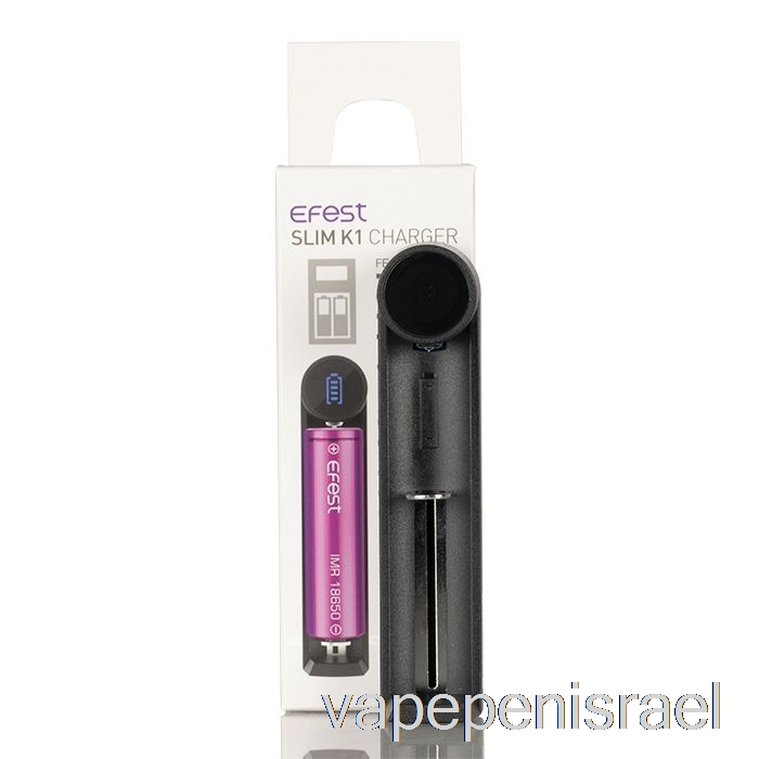 חד פעמי Vape Israel Efest Slim K1 מטען סוללה עם חריץ אחד