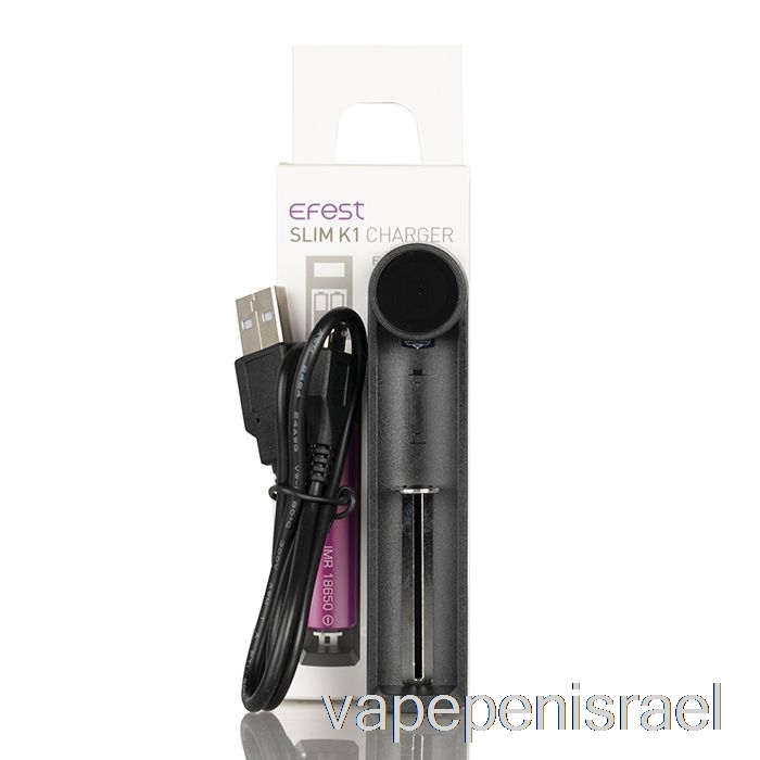 חד פעמי Vape Israel Efest Slim K1 מטען סוללה עם חריץ אחד